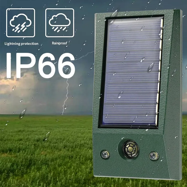 
Garden Farm Park Solar Ultras Onic Animal Repeller Ultrasonic Motion Sensor Expel Dispeller Dog Cat Bird Rabbit Beast Animal ABS 