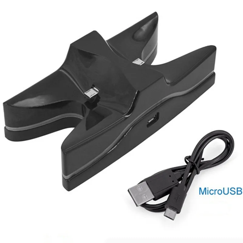 KJH colorful dual charger stand for ps4 controller stan controlling charger ps4 slim handle ps4 joypad charger