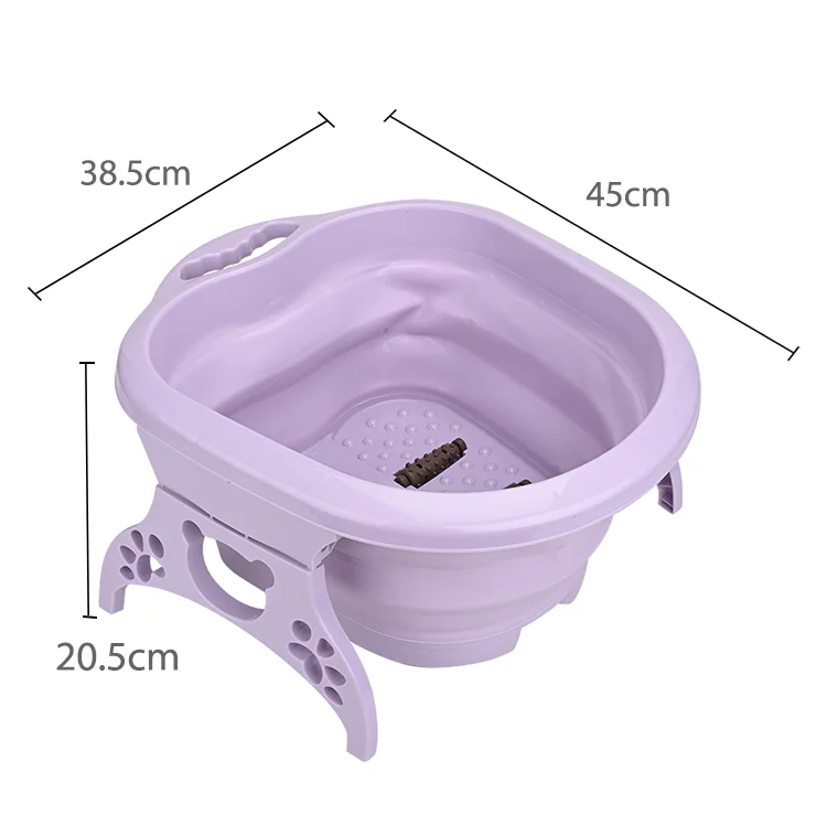 Portable Relax Foldable Soaking Bucket Bosin Bowl Pedicure Foot Massager Foot Spa Bath