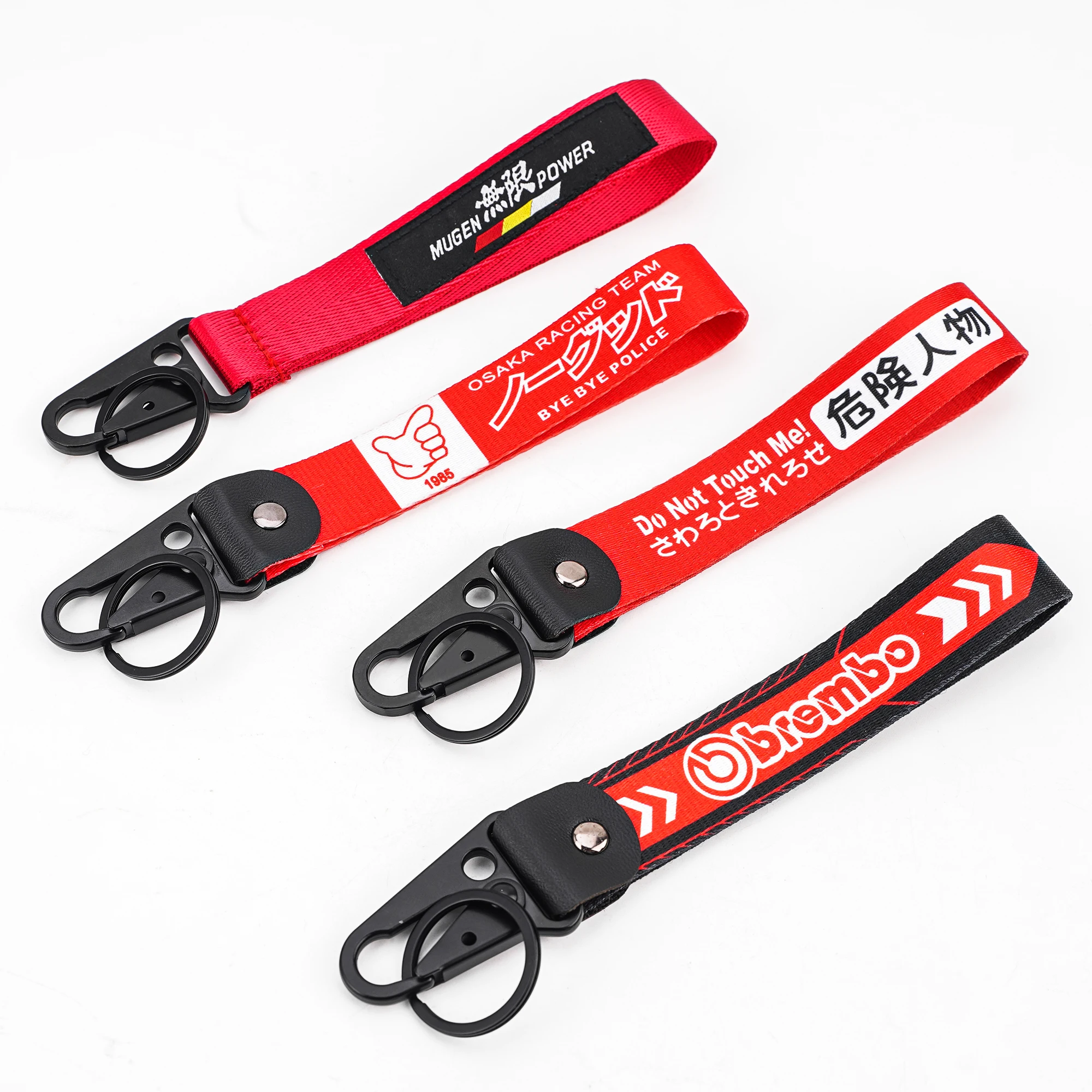 Customized Key Lanyard Nylon Personalized Creative Car Keyring Lanyard Polyester Keychain Motorcycle Keychain