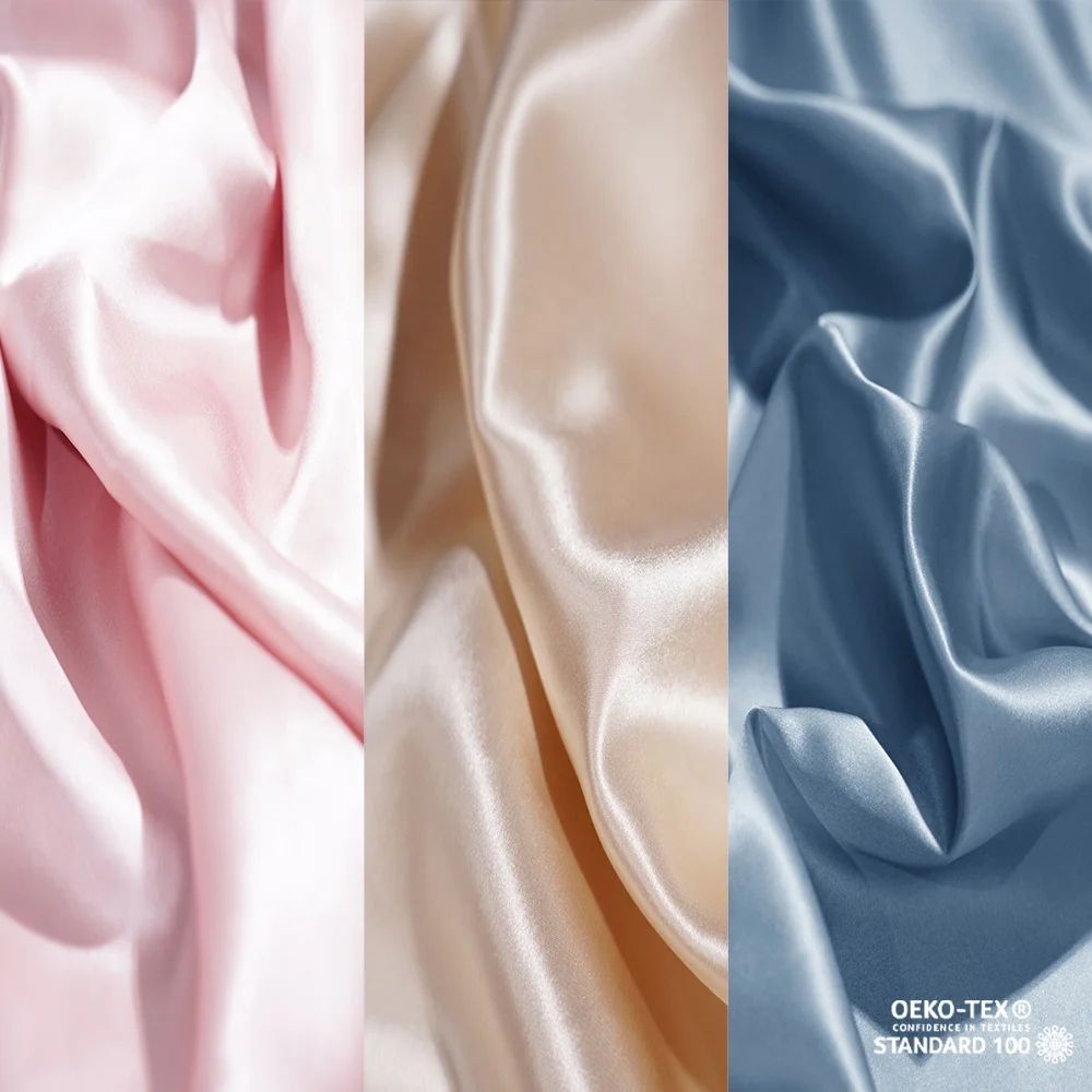 Wholesale 100% Mulberry Silk Fabric Solid Colors  With OEKO-TEX100 For Women