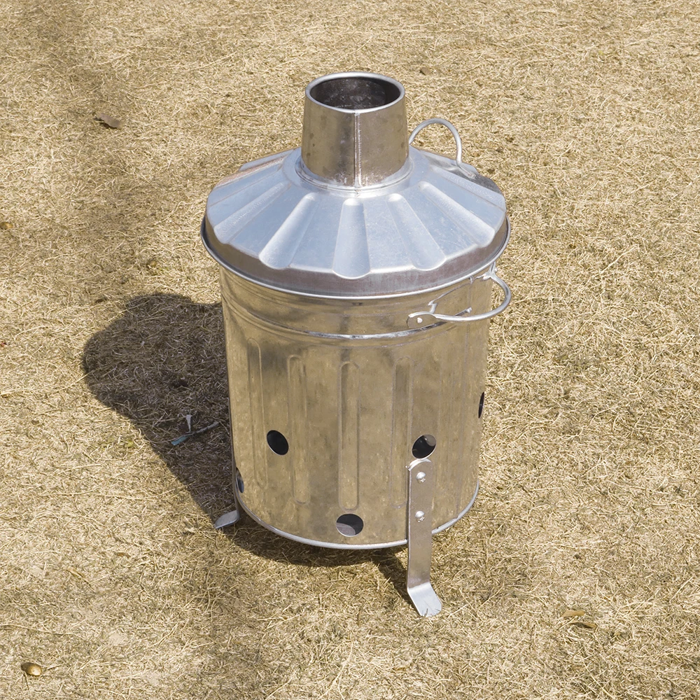Galvanised Garden Incinerator 15 L To 120 L Metal Bin For Burning Paper