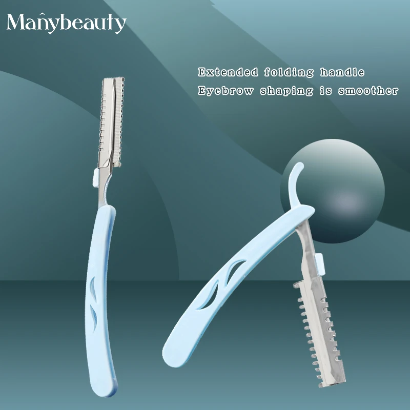 Portable Hairdressing Haircut Razor Folding Razor Shaving Hairdressing Eyebrow Trimming Shaving Tool