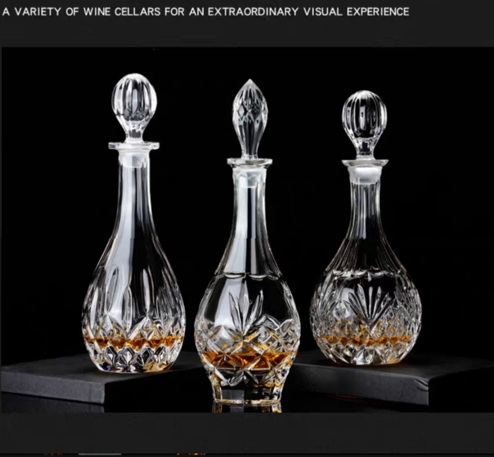 Wholesale custom glass bottle packaging for brandy or whisky 750ML