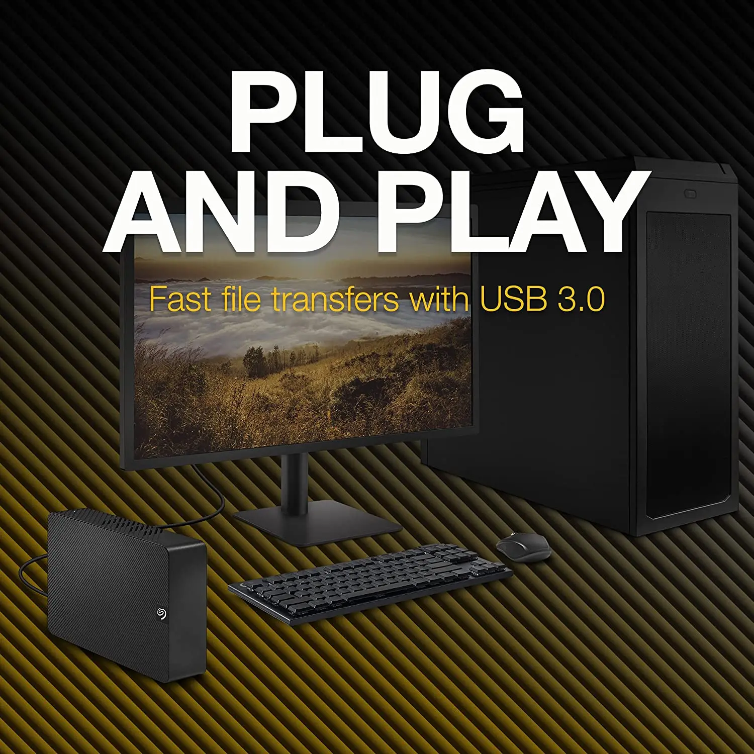 Seagate Expansion Portable 8TB External Hard Drive HDD - 2.5 Inch USB 3.0, for Mac and PC with Rescue Services (STKP8000400)