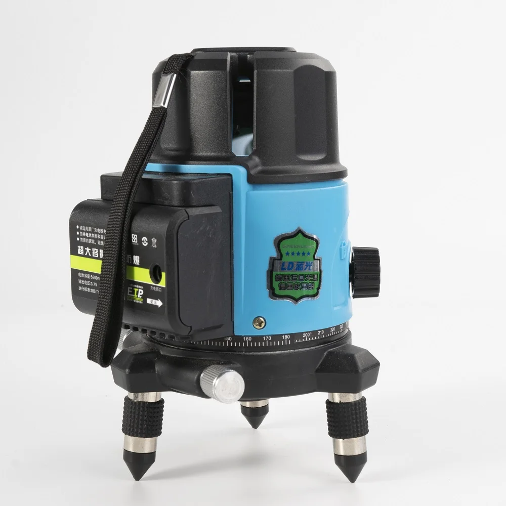 Yilong 360 Degree Self Leveling 5 Line Green Light Rotary Laser Level Meter