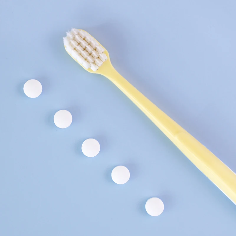 Portable Custom Logo Charcoal Toothpaste Natural Whitening Organic Quick Dissolving 60 Count Toothpaste Tablets