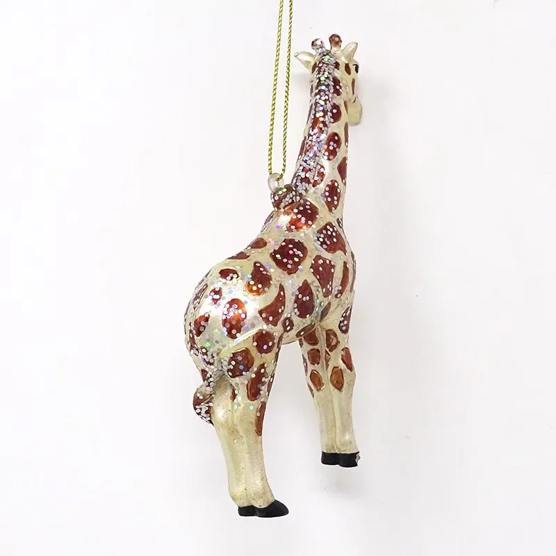 New Style Fashionable Christmas Animal Ornaments Glass Giraffe Ornaments