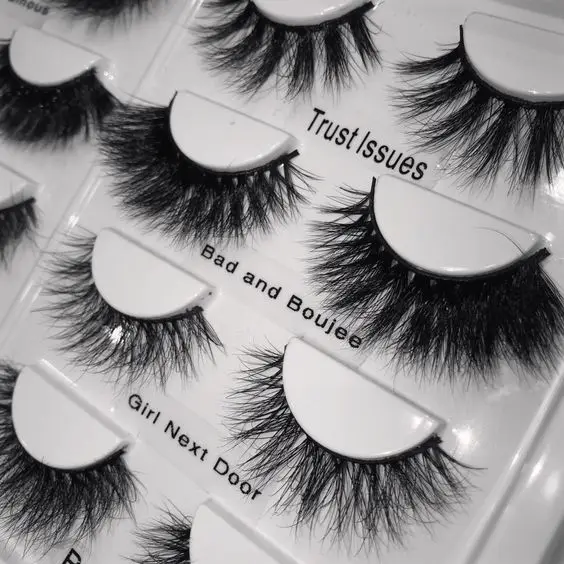 Wholesale Strip 25mm Lashes Wispy False Lashes Long Soft Fluffy 3d Mink Magnetic Eyelashes Vendors  With Customize Own Brand Box