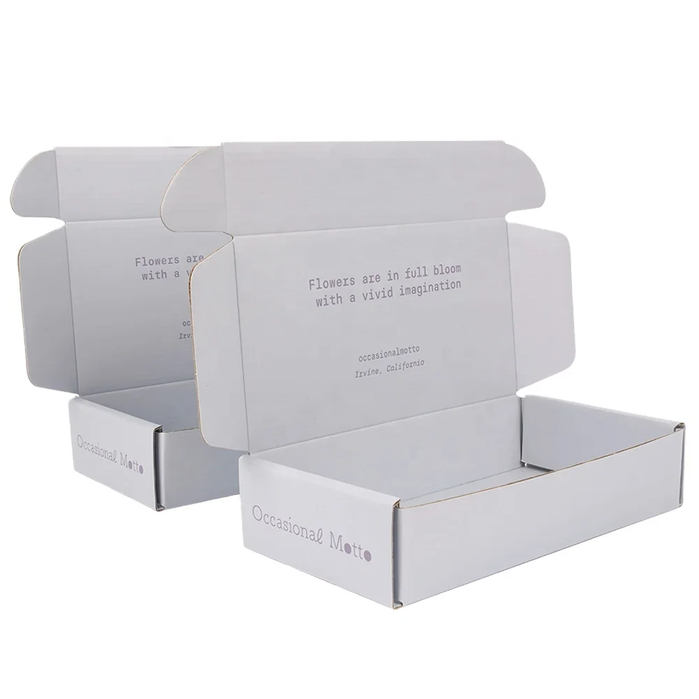 Custom Logo Corrugated Large Matte Black Mailer Boxes Package Black Shipping Box corrugated paper cardboard gift packaging box