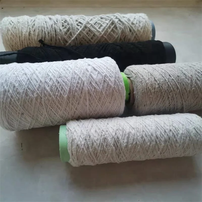 Recycled cotton yarn for cloth or mop
