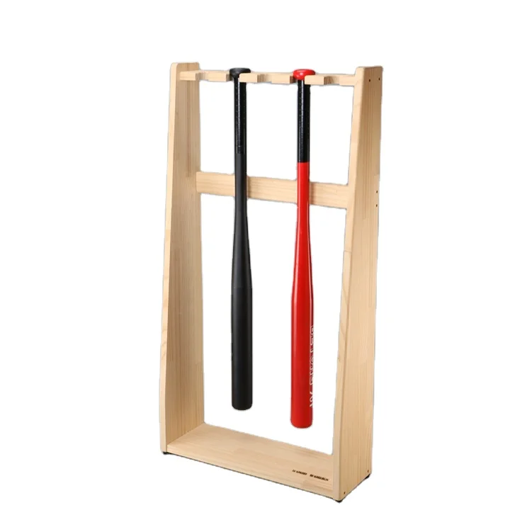 Hot sale premium five-hole baseball bat durable and load-bearing bamboo wood holder