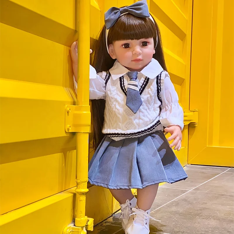 Bebe Lifelike Kids Playing Educational Pretend Doll Full Body Soft Reborn Dolls Toys for Girls