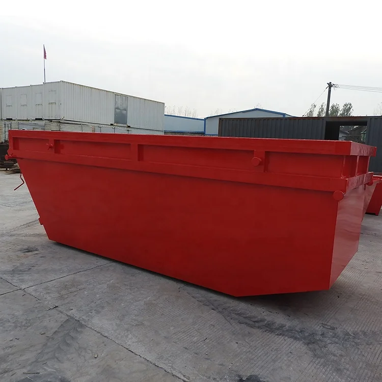 Garbage truck using bins recycling waste skip