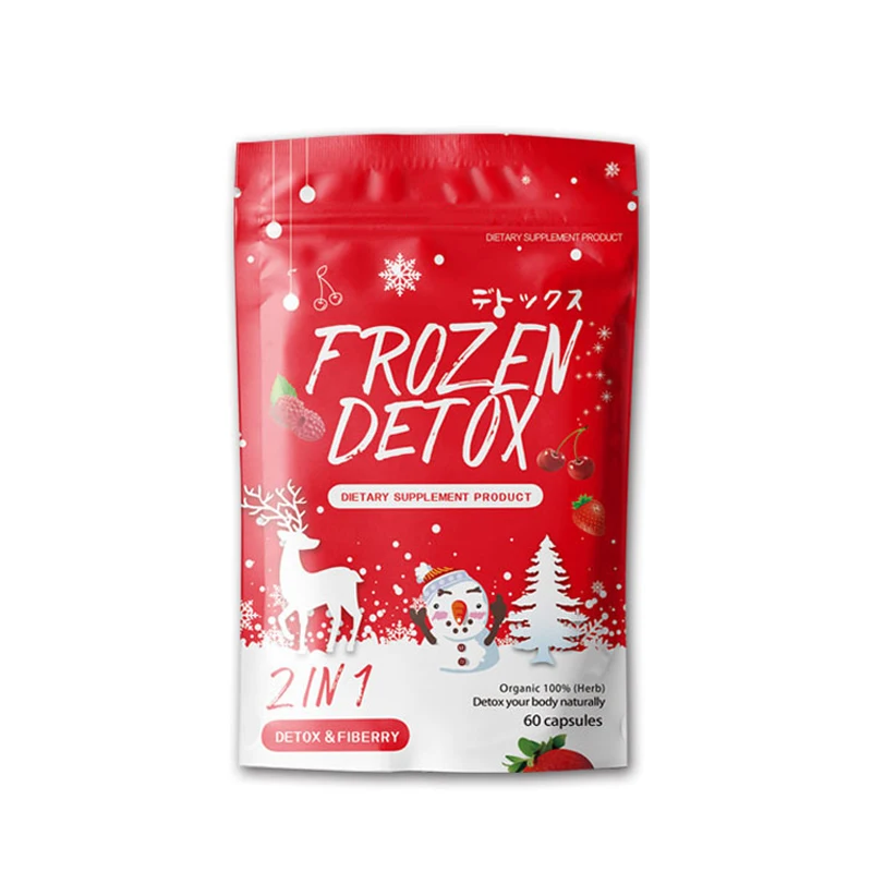 Spot wholesale frozen detoxification fiber 2in1 whitening thin capsule