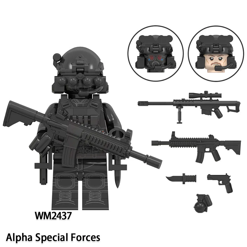 2024 Hot Sale Building Block Figures Mini Brick Characters DIY Construction Toys Compatible with Leading Brands Special Forces