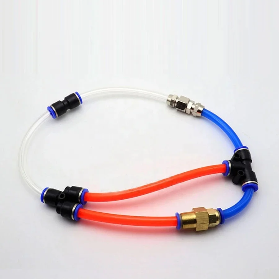 Plastic one touch connector M4 M6 M8 M10 M12 BSP pneumatic air hose fittings