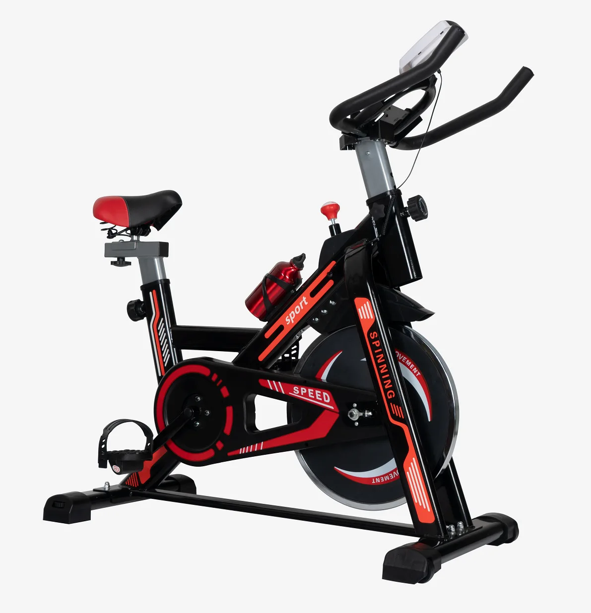 Unisex Home Use Smart Gym Spinning Bike Black Indoor Exercise Fitness Equipment with Magnetic Resistance Made of Durable Steel