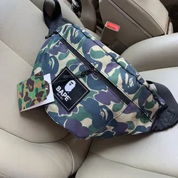 BAPE 2021 армейская зеленая камуфляжная повседневная спортивная сумка-мессенджер поясная