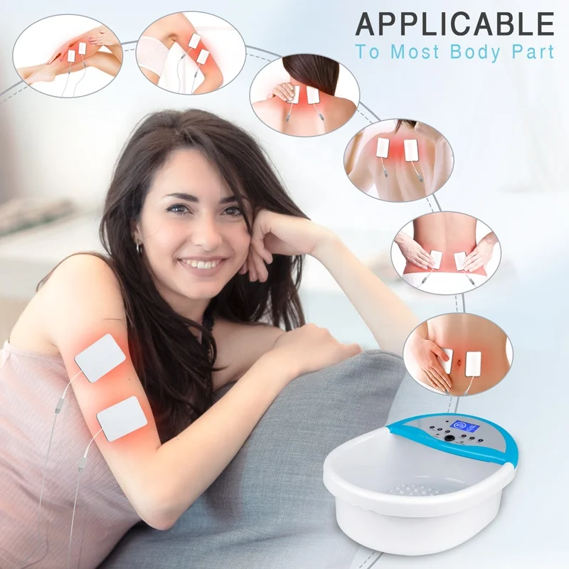 Multi-function Ionic Foot Bath Detox Machine Ion Cleanse Detox with Heating Waist Belt and Electrode Massage