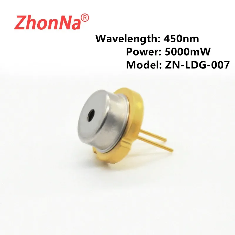 Синий лазерный 445/450nm5w диодный модуль TO9 пакет для резки DIY высокой мощности лазерная резьба номер