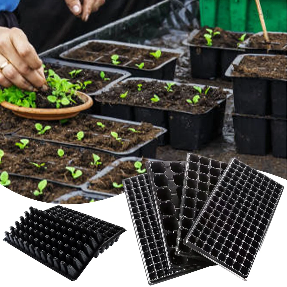 Convenient plastic seed sprout grow germination seedling tray for vegetables nursery