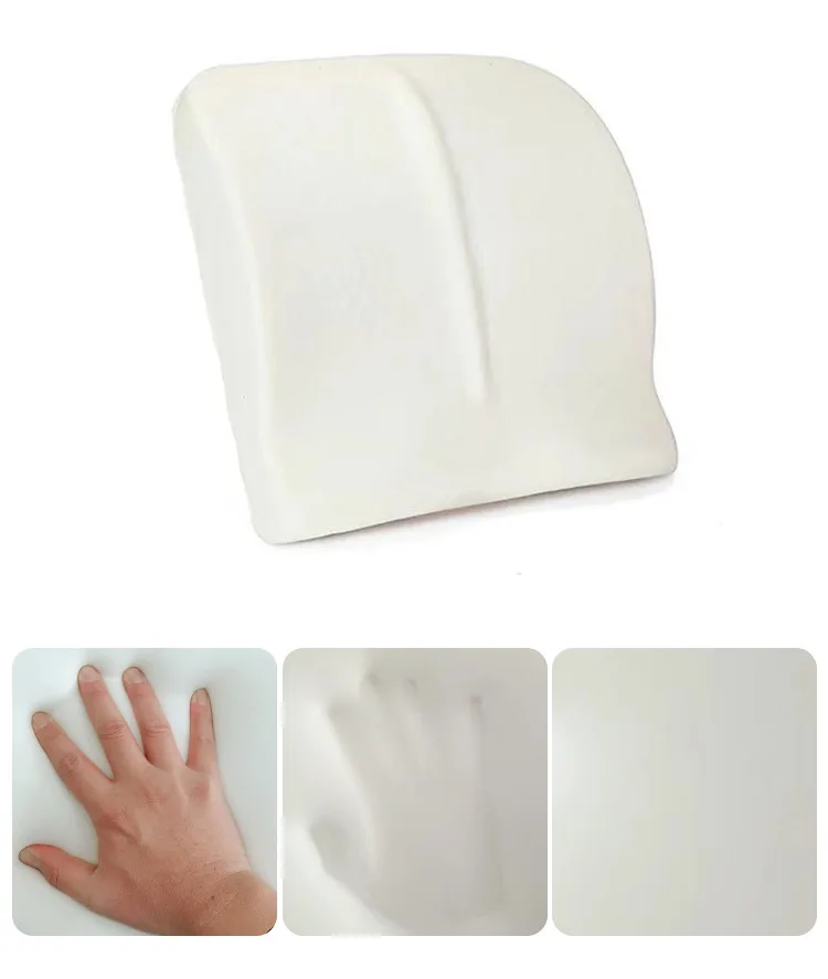 Ergonomic Memory Foam Orthopedic Cushion Car Back Brace Office Chair Lumbar Support Pillow