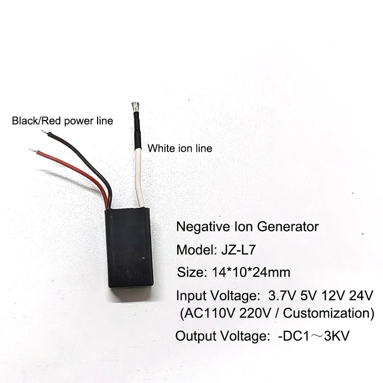 Mini DC 3.7V 5V 12V negative ion generator
