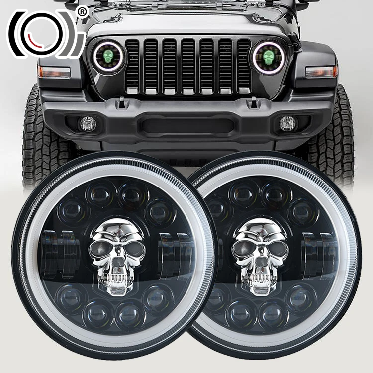 2022 Hot Sale LED Light 12V 24V RGB Round 7 inch LED Headlight For Cars Or Motorcycle