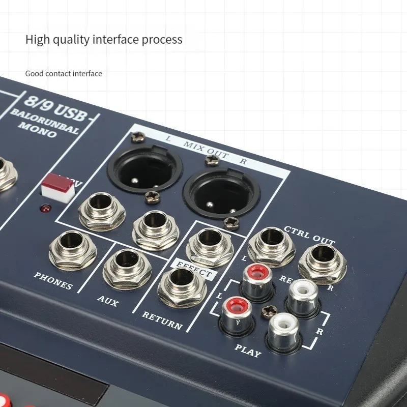 TEBO CT8 Профессиональный дверной аудио интерфейс микшер dj контроллер с USB для вечеринки