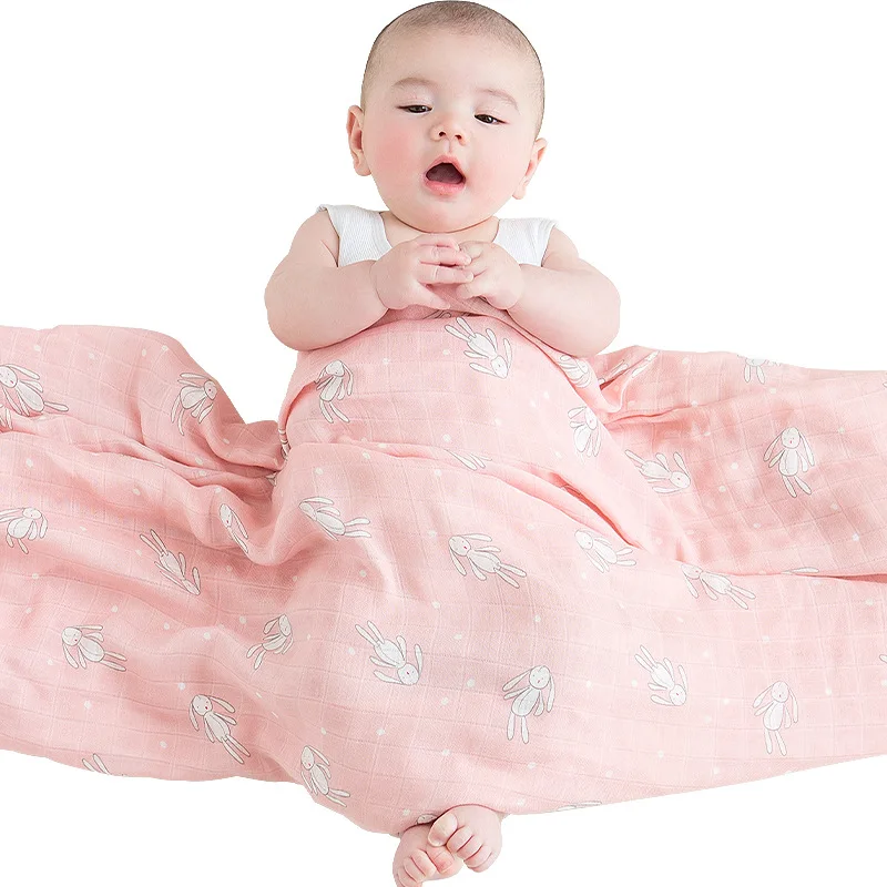 Unisex Baby swaddle Blanket Organic 100 Bamboo Cotton Flannel Receiving Blanket Baby Cribs Sheets Muslin Blanket Unisex For Baby