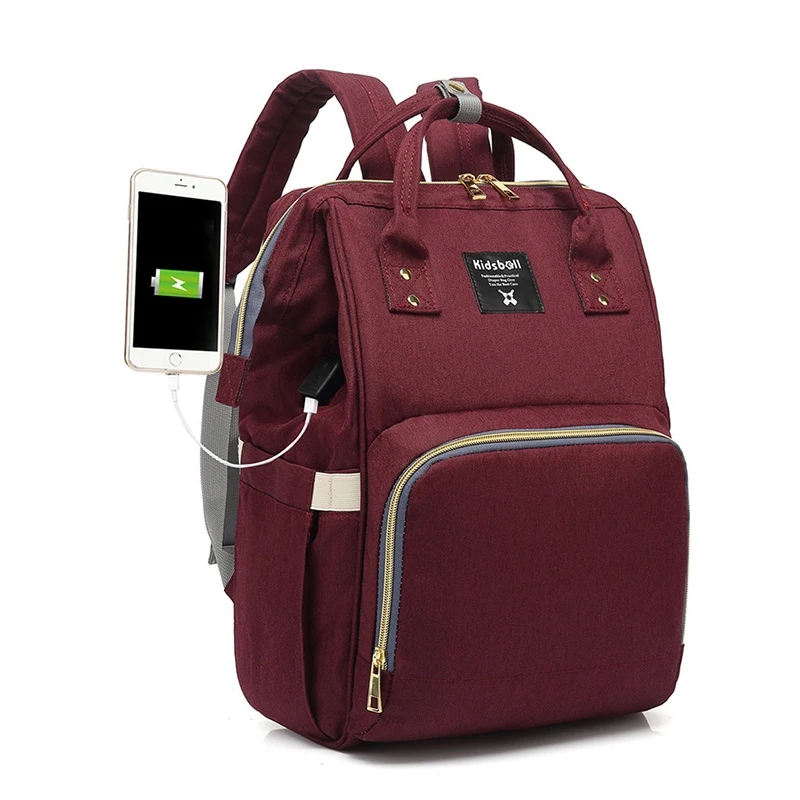 2021 Multifunction Woman Mom Backpack Bag Diaper Mama Backpack Baby Bag