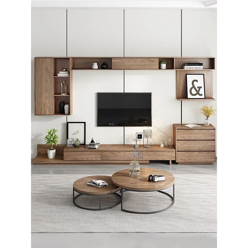 Wholesale Modern Home Hotel Apartment Living Room Style Wood Storage Center TV Unit Table Cabinet