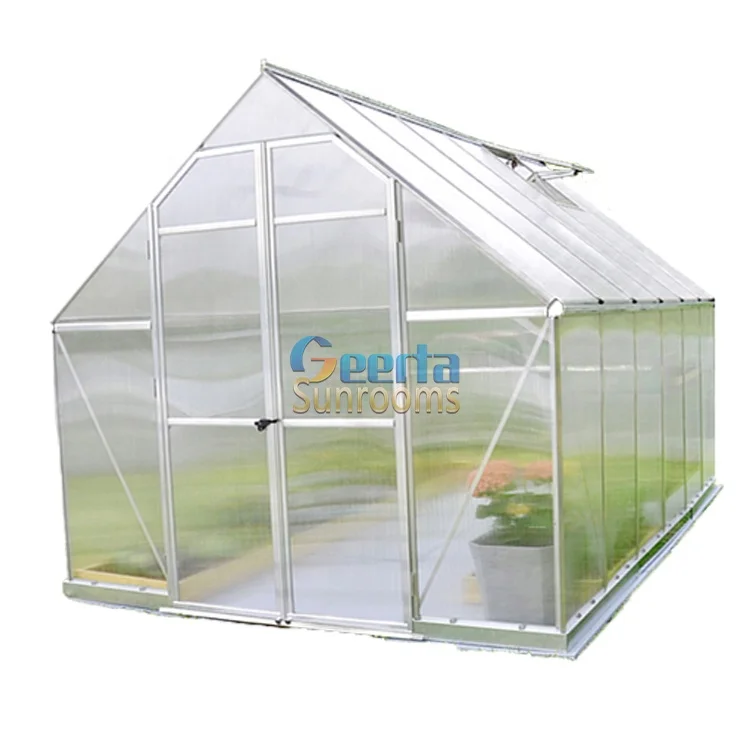 Solar green house garden green house polycarbonate greenhouse kit for plant and vegetables protection covers
