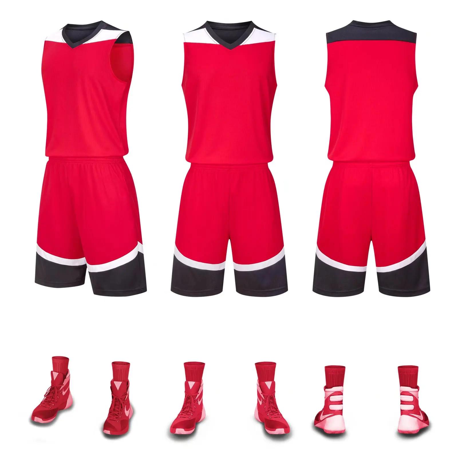 Custom Sublimation Reversible Basketball Jersey Factory Price Breathable Cheap Basketball Reversible Jerseys Basketball Wear