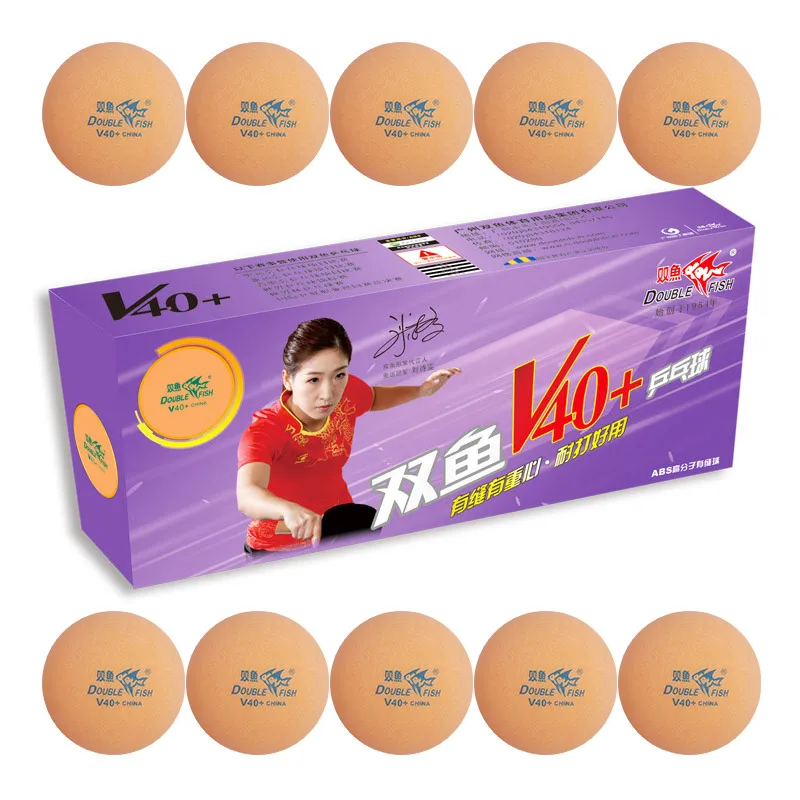 New Arrival Professional Double Fish Ping Pong Balls White Orange Multicolor Training Table Tennis Balls