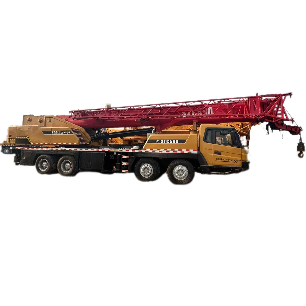 Sany STC 500,50 ton crane, main arm 46 meters, weight 11 tons (with jacking cylinder)