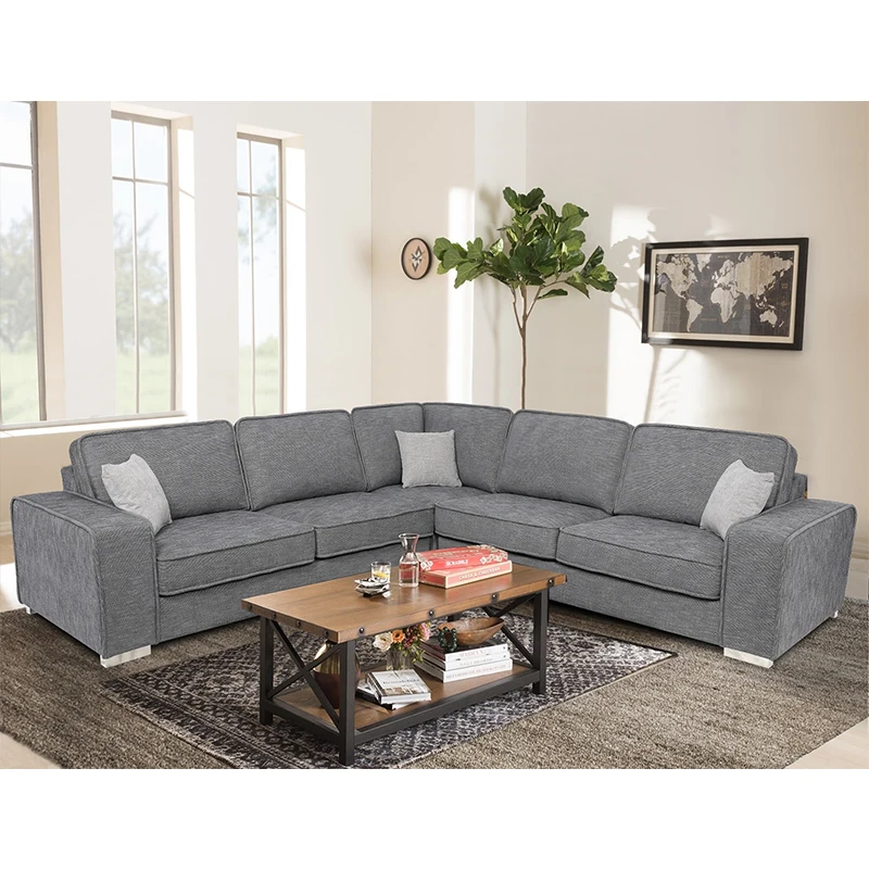 Высококачественная мебель для гостиной от производителя Королевский современный l-образный тканевый диван набор мебели