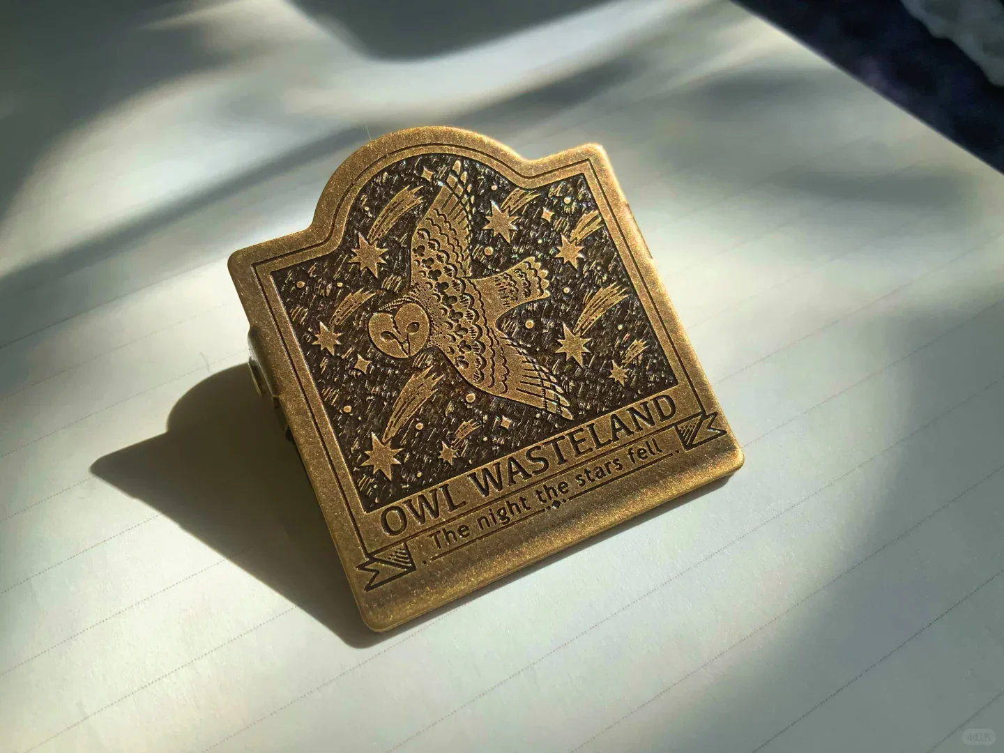 Custom Brass Retro Metal Clip for Hand Book & Drawing Board Logo Printed Office & Home Book Accessories Customizable TN Clips