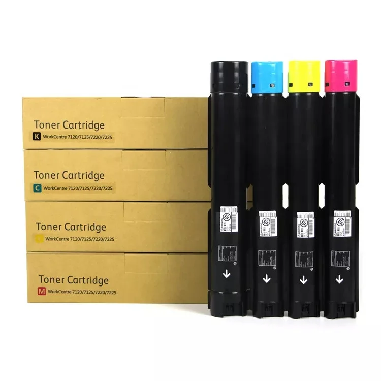 Factory Compatible WC7120 C7120 006R01457 006R01460 006R01459 006R01458 toner cartridge For Xerox WorkCentre 7220 7225 7120 7125