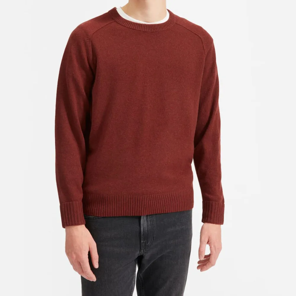 2024 new design winter man sweater custom fabric knitted sweater mans