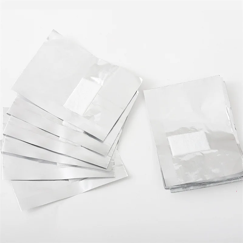 50/100Pcs/Bag Aluminium Foil Nail Art Soak Off Polish Nail Removal Wraps Nail Towel Gel Polish Remover Manicure Tool