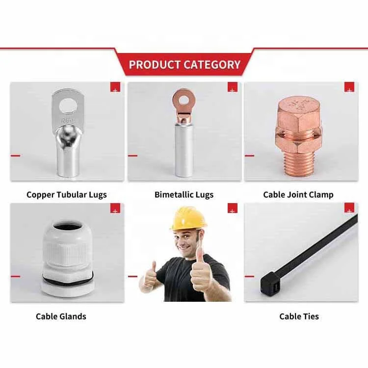 Gedele DTG-50mm2 Electric terminal Copper Tubular Lugs factory price