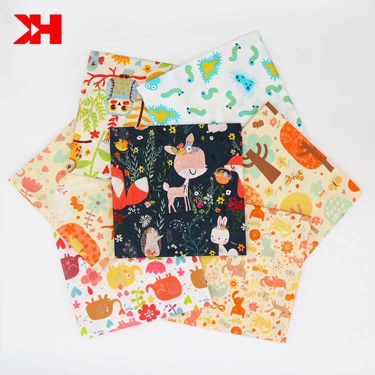 Precut quilting squares custom fabric charm pack 6 pieces