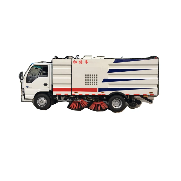 China factory low price broom dust cleaning 3cbm water tank and 5 cbm waste tank industri sweeper truck body and spares