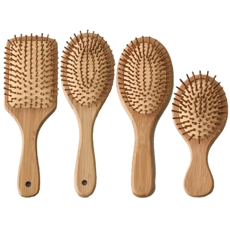 Wholesale Customized Good Quality Eco-friendly Massage Wood Bamboo Hair Comb Brush