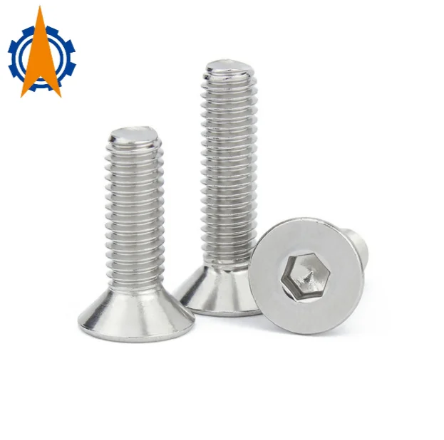 Stainless Steel/steel/brass Din7991 Hex Socket Countersunk Flat Head Screws