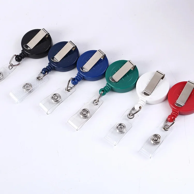 ABS 32mm Nurse Badge Reel Clips Retractable Keychain Doctor Medical YOYO