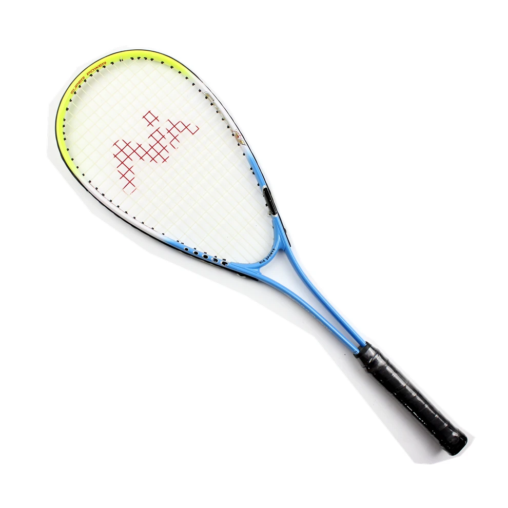 
Customized Logo Aluminium Alloy Nylon String PU Grip Squash Racket 