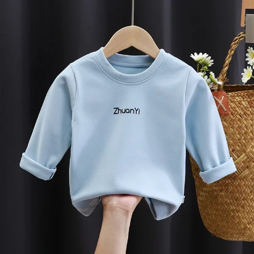Baby clothing warm T-shirt for spring and autumn suitable for children under 8 years old